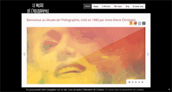 Desktop Screenshot of museeholographie.com